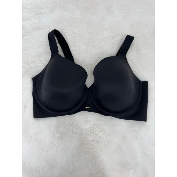 Cacique Black Lightly Lined Balconette Bra 40F - Picture 1 of 5